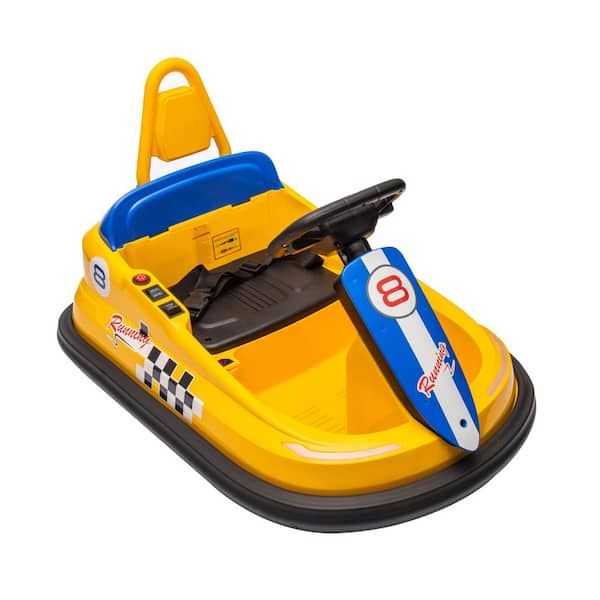 Unbranded 6-Volt Electric Bumper Car with Remote Control, 3-Speed Adjustable, Speaker, Bluetooth, Body with Anti-Collision Pads