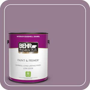 1 gal. #680F-5 Plum Swirl Eggshell Enamel Low Odor Interior Paint & Primer