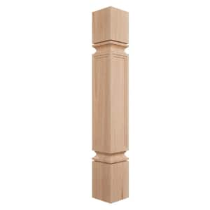 5 in. x 5 in. x 35-1/2 in. Unfinished Cherry Kent Raised Panel Cabinet Column