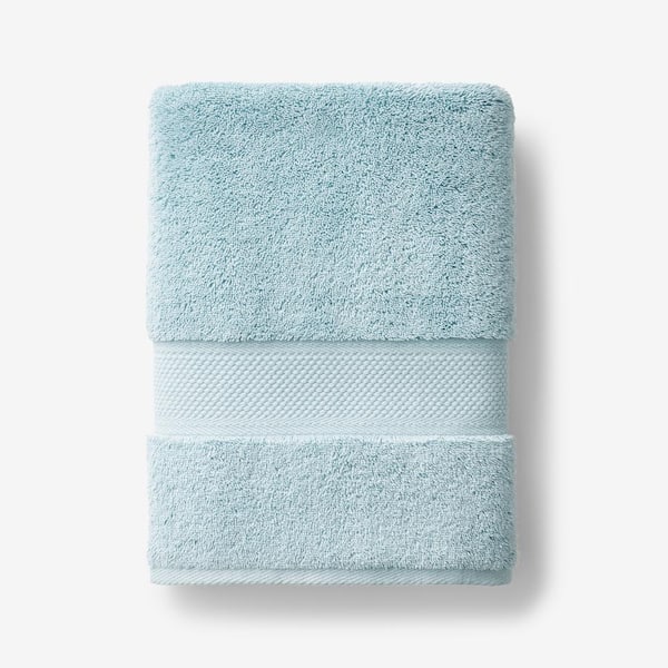 The Company Store Legends Sterling Aqua Haze Solid Supima Cotton Bath Towel