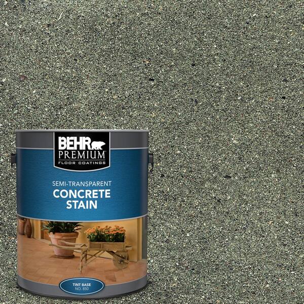 BEHR PREMIUM 1 gal. #STC-25 Stone Moss Semi-Transparent Flat Interior/Exterior Concrete Stain