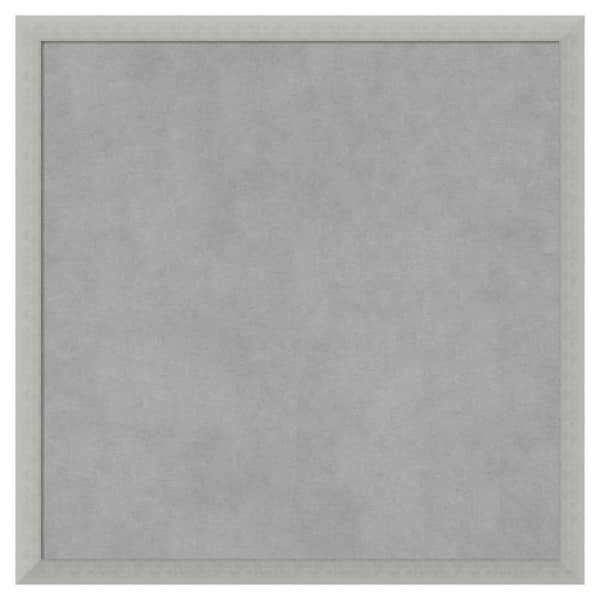 Amanti Art Silver Leaf 22 in. x 22 in Framed Magnetic Board