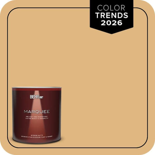 BEHR MARQUEE 1 qt. #M270-5 Beehive Matte Interior Paint & Primer
