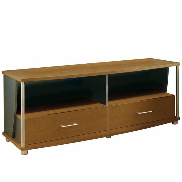 South Shore City Life TV Stand in Morgan Cherry and Charcoal
