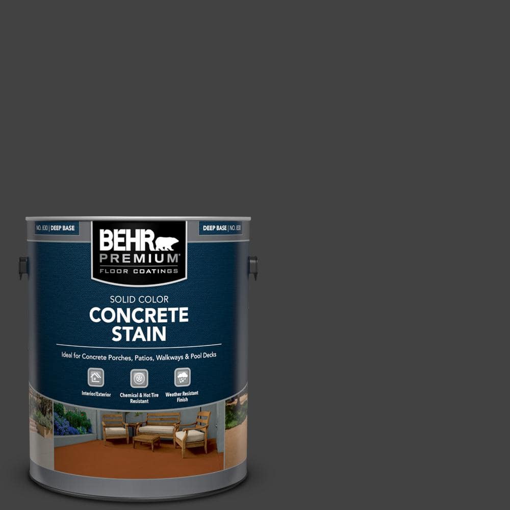 BEHR PREMIUM 1 gal. OSHA 8 OSHA SAFETY BLACK Solid Color Flat