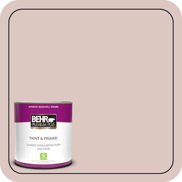 BEHR PREMIUM PLUS 1 qt. #N160-2 Malted Eggshell Enamel Low Odor Interior Paint & Primer