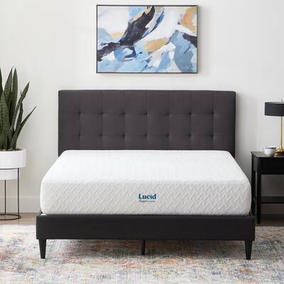 Lucid Comfort Collection 10in Firm Gel, King Xl Bed