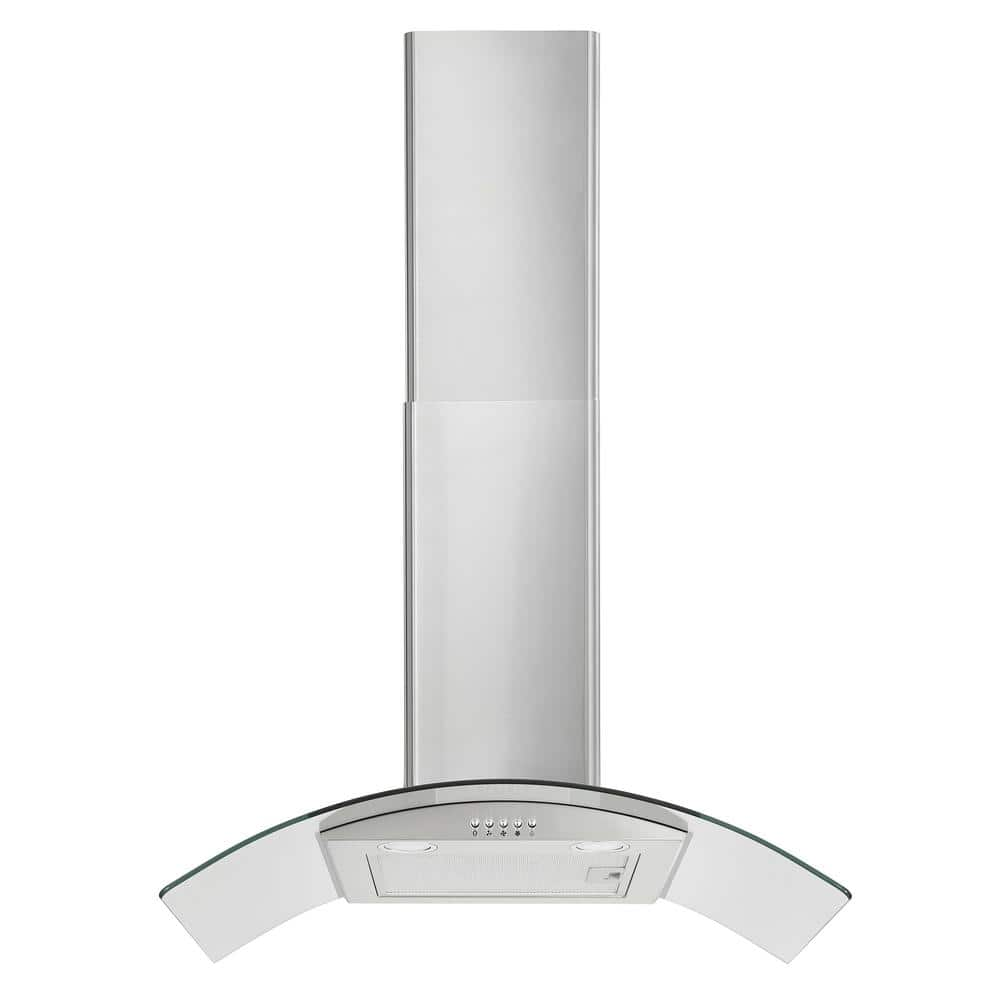 Cadeninc In Cfm Ducted Wall Mount Range Hood In Stainless Steel With Led Light Ctlq