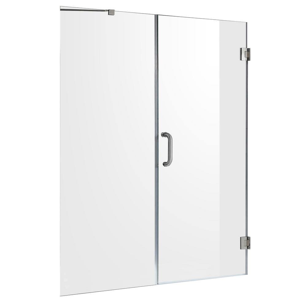 Makata 60" x 72" Frameless Brushed Nickel Shower Door
