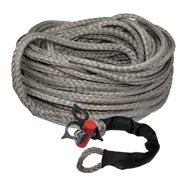 LockJaw 1/2 in. x 175 ft. Synthetic Winch Line with Integrated Shackle  20-0500175 - The Home Depot