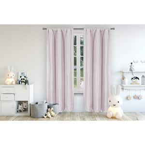 Lavender Thermal Rod Pocket Blackout Curtain - 37 in. W x 96 in. L