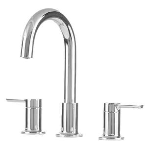Metro Collection 8 in. Widespread 2-Handle Bathroom Faucet with 50/50 Pop-up in Chrome