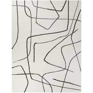 Descartes Charcoal 7 ft. 10 in. x 10 ft. Abstract Area Rug