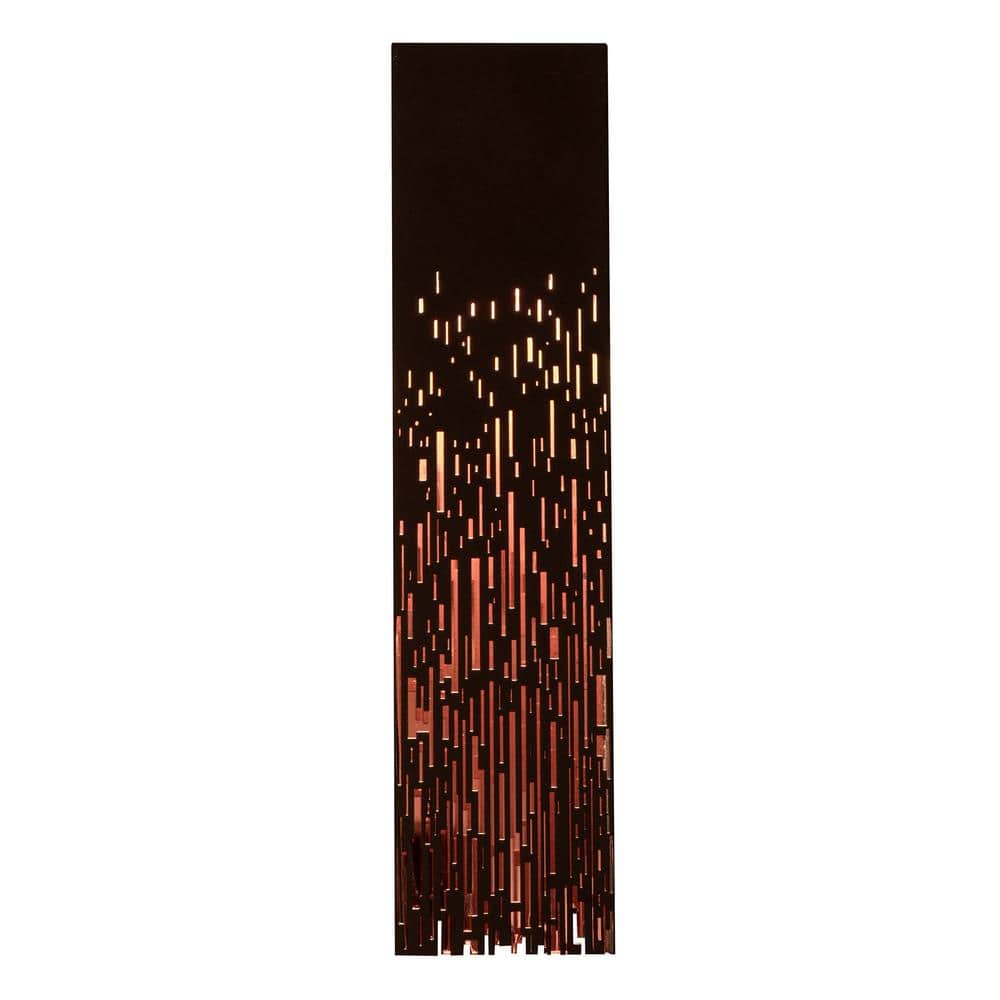 Embers 19" Black Steel LED Wall Sconce