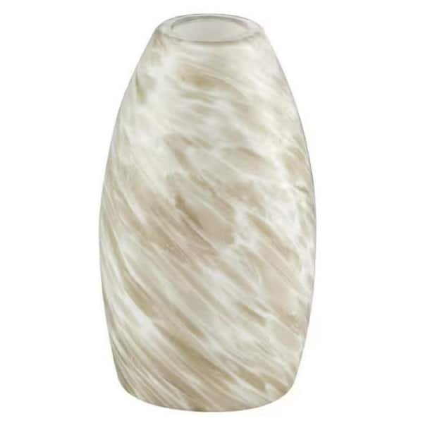 PRIVATE BRAND UNBRANDED 2-1 in./4 in. Sand Swirl Glass Shade