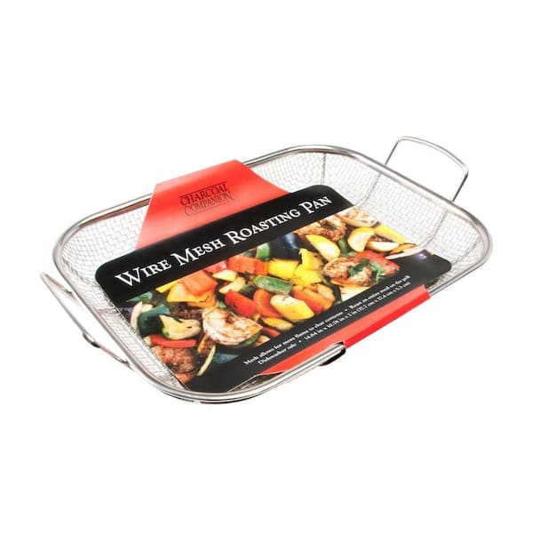 Charcoal Companion Stainless Steel Wire Mesh Roasting Pan