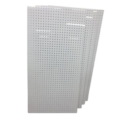 White 22 inH x 18 inW Pair Polypropylene Pegboard Panel Kit with 40 lb Load Capacity White 22 inH x 18 inW Pair Polypropylene Pegboard Panel Kit with 40 lb Load Capacity