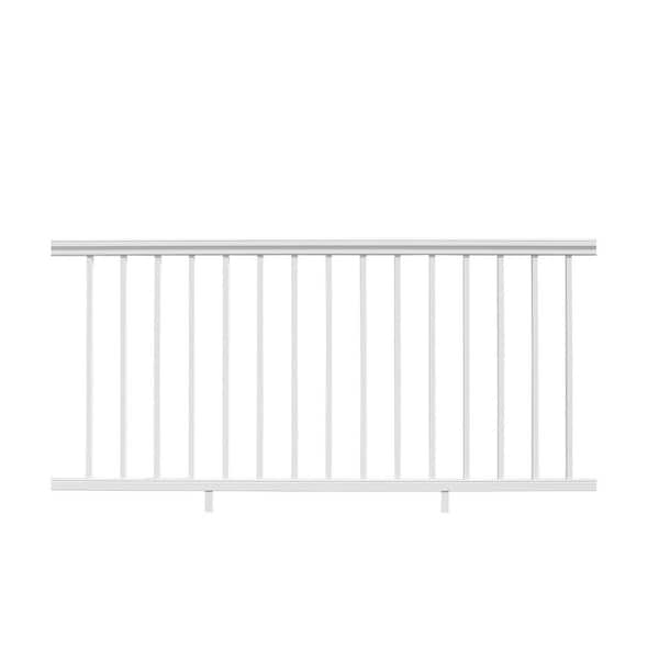 Allure 96 in. x 42 in. White Aluminum Preassembled Railing Kit