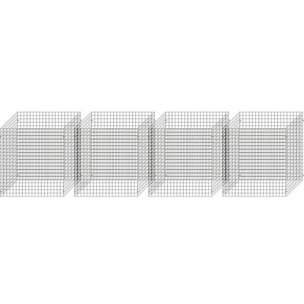 DIY Metal Plant Protectors Garden Fence 27 In. Mesh Plant Cage Chicken Wire Cloche with Stakes 24 Pcs