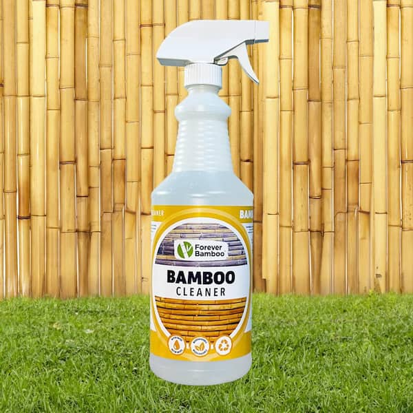 Bamboo Cleaner 32 oz. Clear Water-Based All-Purpose, Antifungal Cleaning Formula Eco-Friendly Exterior Wood Sealer