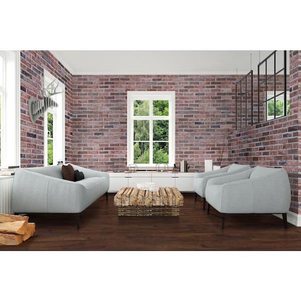 Red Noble 10.5 in. x 28 in. Textured Clay Brick Look Floor and Wall Mosaic Tile (8.7 sq. ft./Case) Red Noble 10.5 in. x 28 in. Textured Clay Brick Look Floor and Wall Mosaic Tile (8.7 sq. ft./Case)