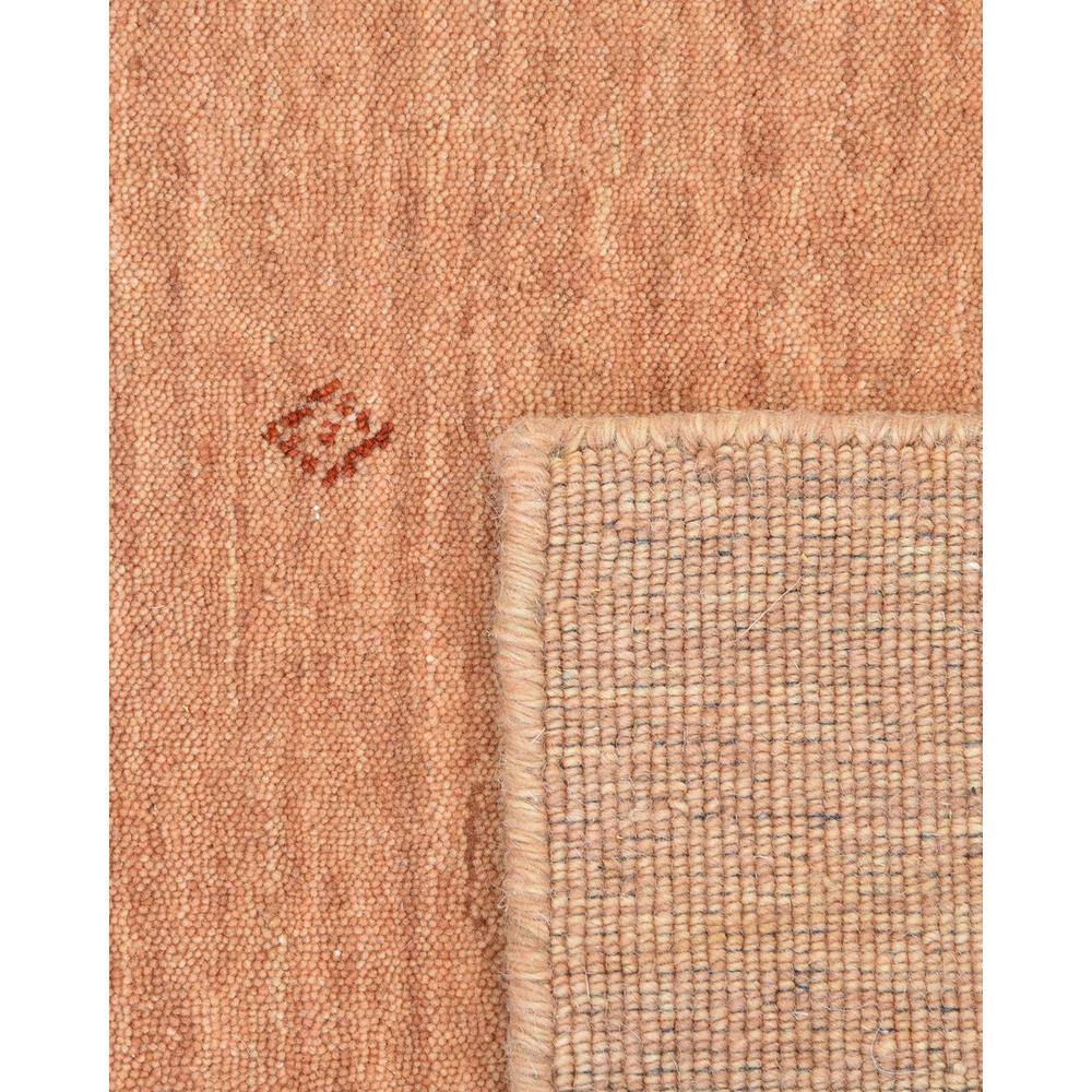 Hand-Knotted Peach Wool Geometric 10' x 14' Area Rug