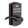 Kwikset SmartCode 955 Venetian Bronze Electronic Pembroke Door Handle Featuring SmartKey Security 955PML11PSMTCP