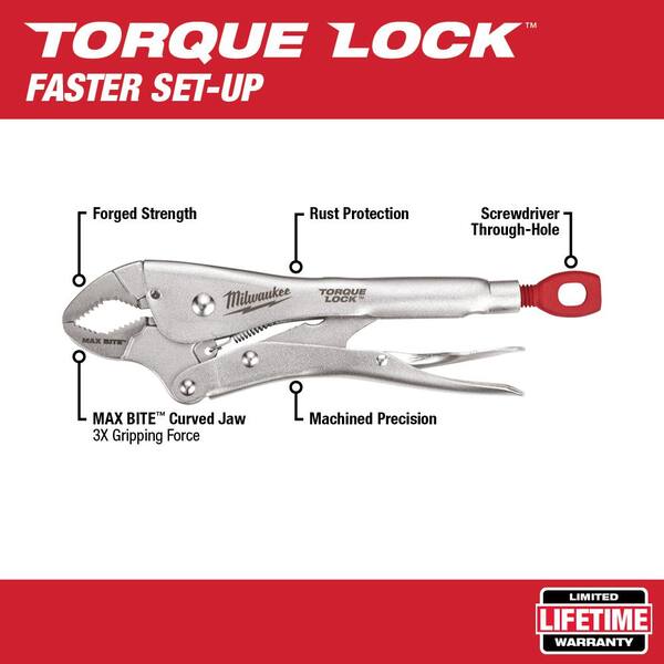 Torque Lock Locking Pliers Kit (10-Piece) with PACKOUT Backpack