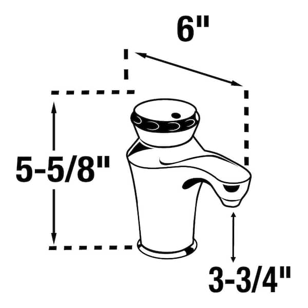 Invite Contour Instant Hot Water Dispenser w/ Standard Filtration System & 1-Handle 5.6 in. Faucet in Chrome