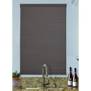 Anthracite Cordless Top-Down Bottom-Up Blackout Fabric Cellular Shade 9/16 in. Single Cell 27 in. W x 72 in. L