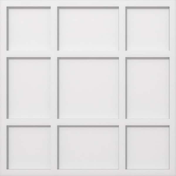 Ekena Millwork 1 in. P X 9 in. C X 26 in. OD Rubik Architectural Grade PVC Contemporary Ceiling Medallion