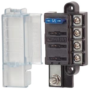 ST Blade Compact Fuse Block - Common Source, 4 Circuits