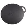 Victoria Cast Iron Pizza Crepe Pan, Dosa, Roti Tawa, Budare, 15 Inch, Black  & 12-Inch