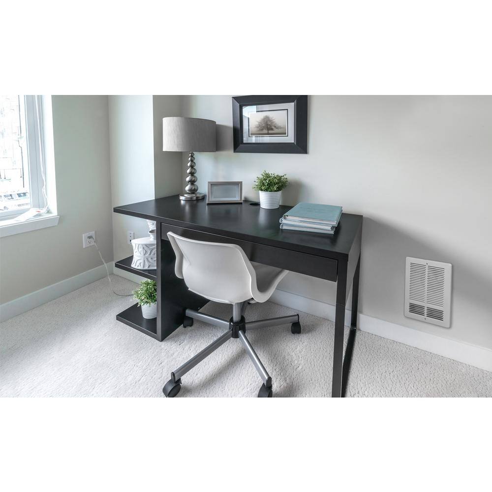 King Electric White Fan Forced Wall Heater with Automatic Shut-off