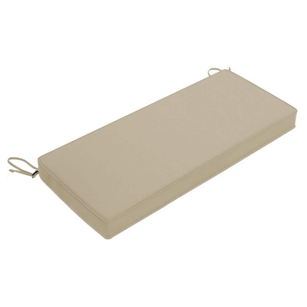 45 x 18 in. Beige Rectangle Outdoor Bench Cushion