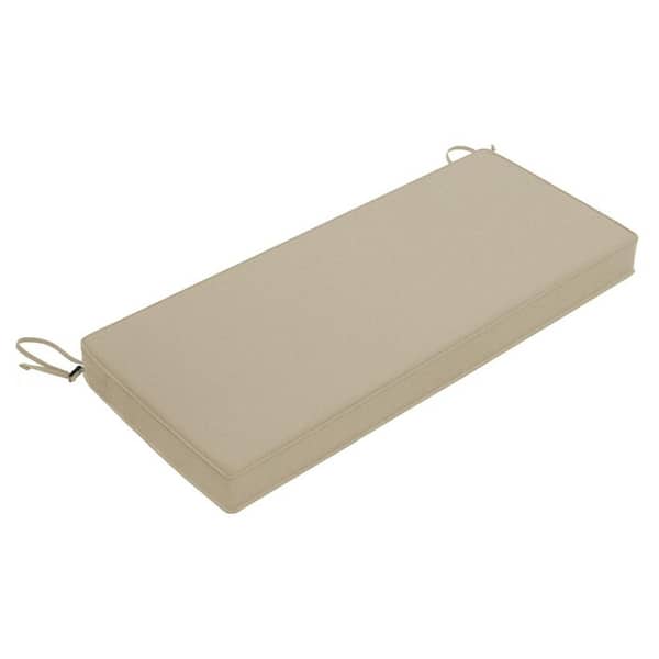 Unbranded 45 x 18 in. Beige Rectangle Outdoor Bench Cushion