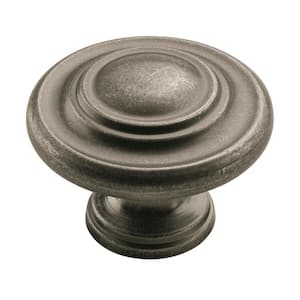 Inspirations 1-3/4 in. Dia (44 mm) Weathered Nickel Round Cabinet Knob