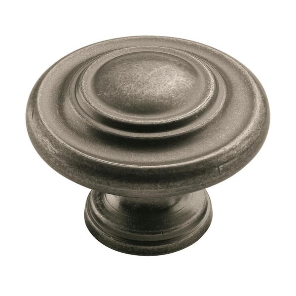Amerock Inspirations 1-3/4 in. (44mm) Classic Weathered Nickel Round Cabinet Knob
