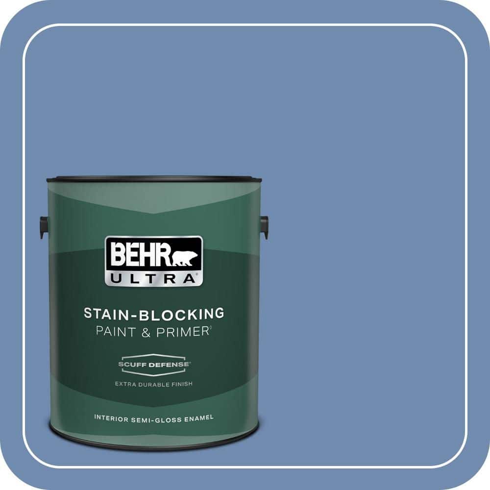 1 gal. #590D-5 Windsurf Blue Extra Durable Semi-Gloss Enamel Interior Paint & Primer price history on PriceWatchPro