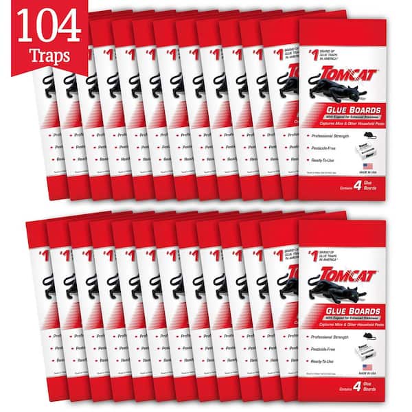 Glue Boards with Eugenol for Enhanced Stickiness, Captures Mice, Roaches and Insects, Ready-To-Use (26-Pack)