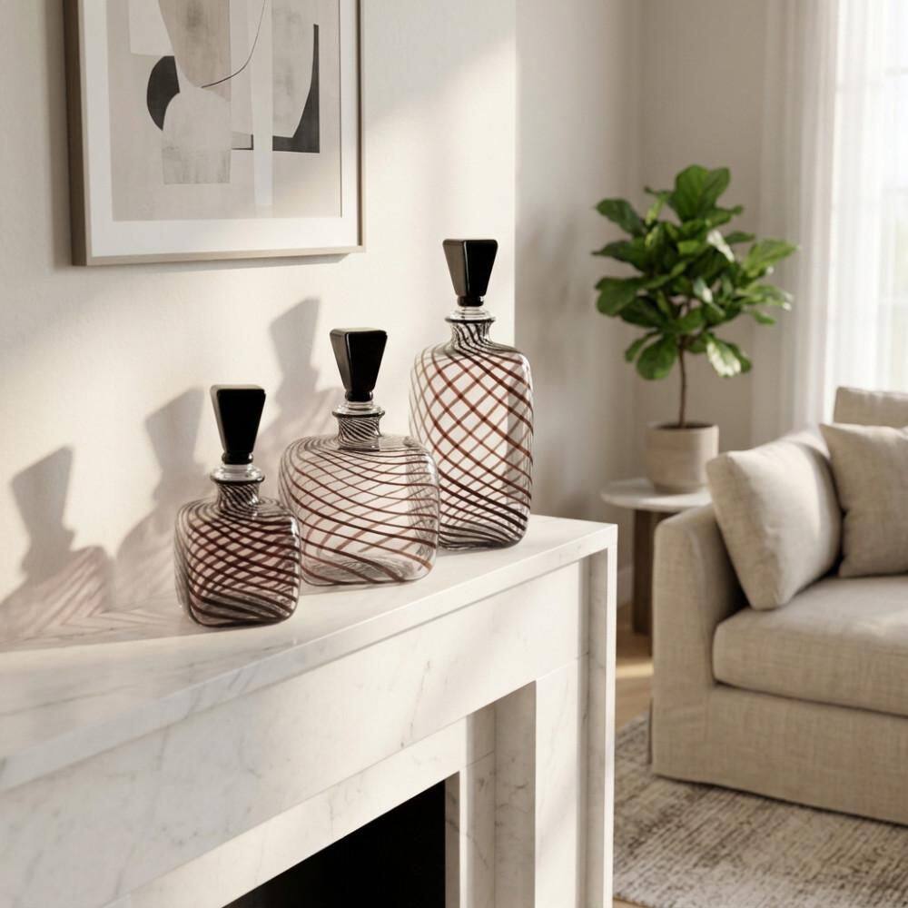 11 in. Black Glass Sqaure Decorative Vase price history on PriceWatchPro