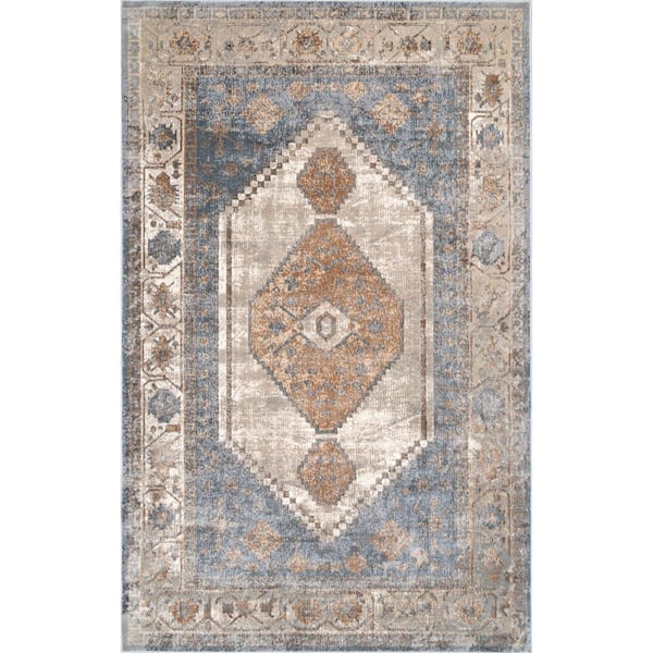 nuLOOM Giada Vintage Beige 8 ft. x 10 ft. Area Rug