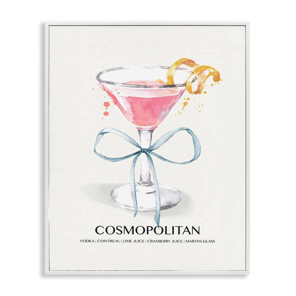 Pastel Cocktail with Bow by Susan Jill White Framed Food Giclee Art Print 30 in. x 24 in. price history on PriceWatchPro