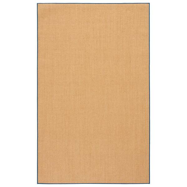 SAFAVIEH Martha Stewart Natural/Navy 3 ft. x 5 ft. Basket Marle Area Rug