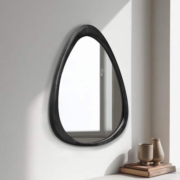 LuxHomez 19 in. W x 24 in. H Irregular Natural Black Wood