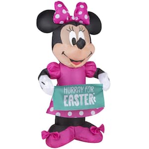 18 in. Tall Airdorable Airblown-Minnie w/Banner-Disney