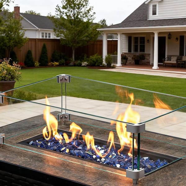 1/2 in. 20 lb. Reflective Fireplace Glass Rocks for Fire Pit Table