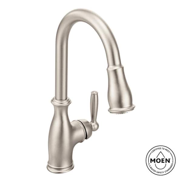 Brantford Single-Handle Pull-Down Sprayer Kitchen Faucet with Reflex and Power Boost in Spot Resist Stainless