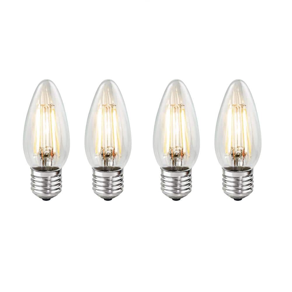 40 - Watt Equivalent Warm White Light B11 (E26) Medium Screw Base Dimmable 