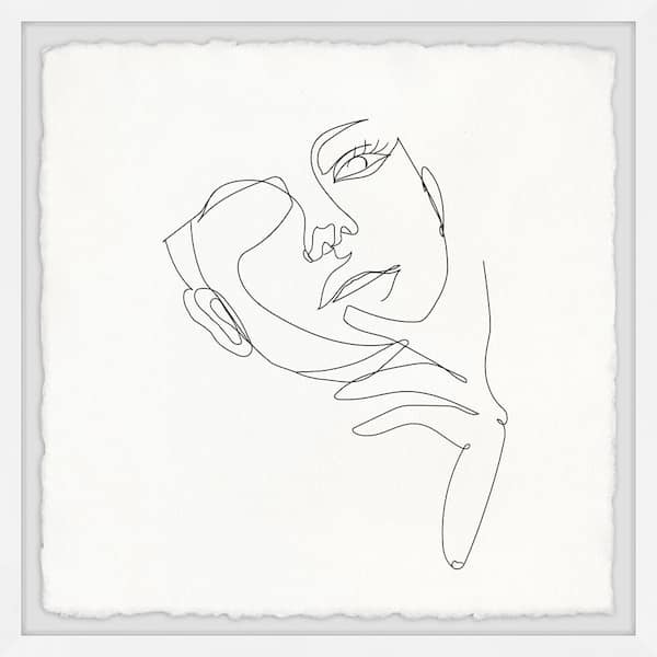 Unbranded "I Am Thinking" by Marmont Hill Framed People Art Print 18 in. x 18 in. .